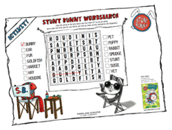 Stunt Bunny Wordsearch